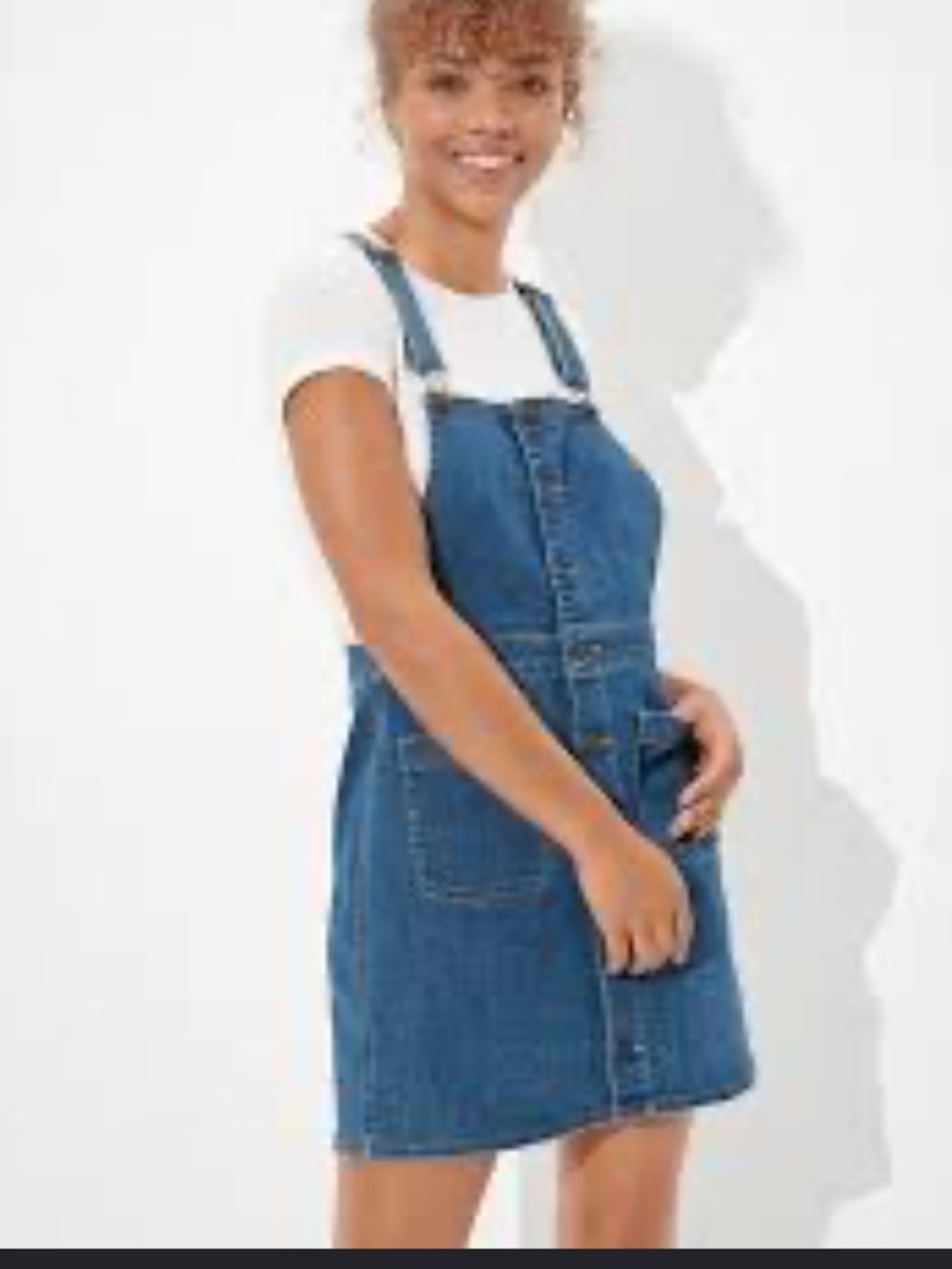 (1) Divided denim dress